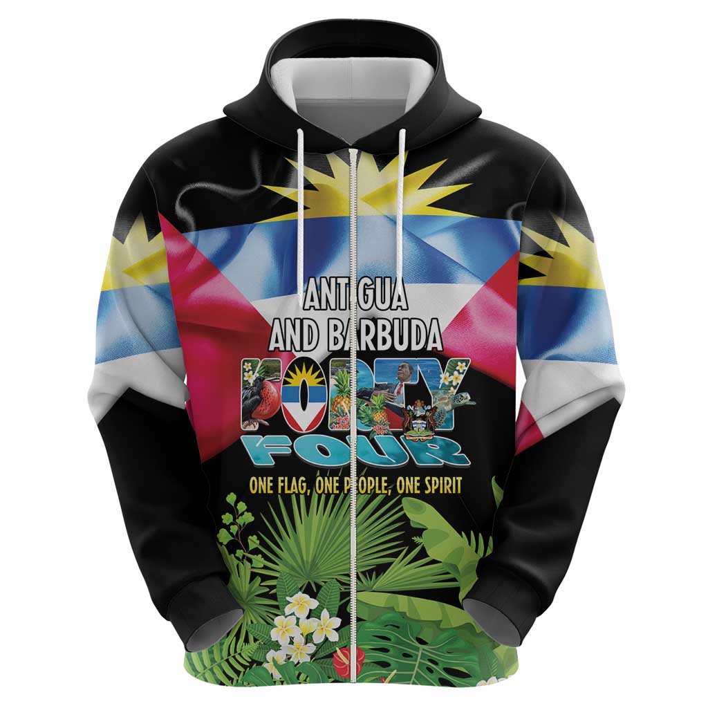 Antigua and Barbuda Independence Day Hoodie 44th Anniversary One Flag One People One Spirit LT14
