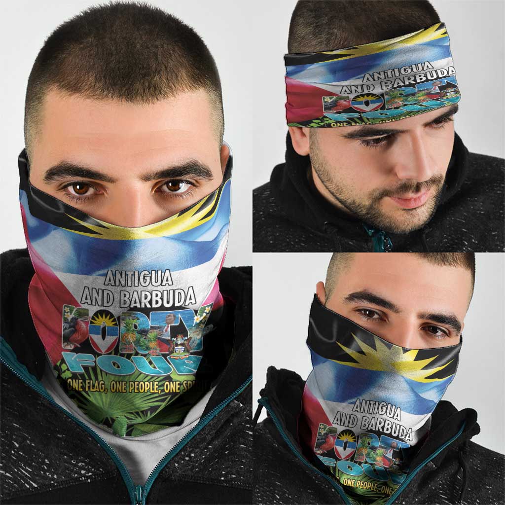 Antigua and Barbuda Independence Day Neck Gaiter 44th Anniversary One Flag One People One Spirit LT14