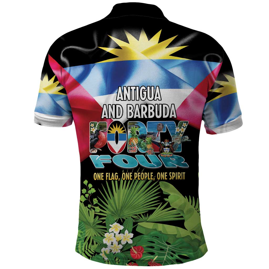 Antigua and Barbuda Independence Day Polo Shirt 44th Anniversary One Flag One People One Spirit LT14