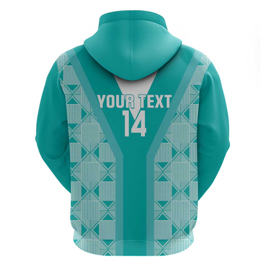 Custom South Africa Rugby Hoodie Go Champions Springboks - Teal Version LT14