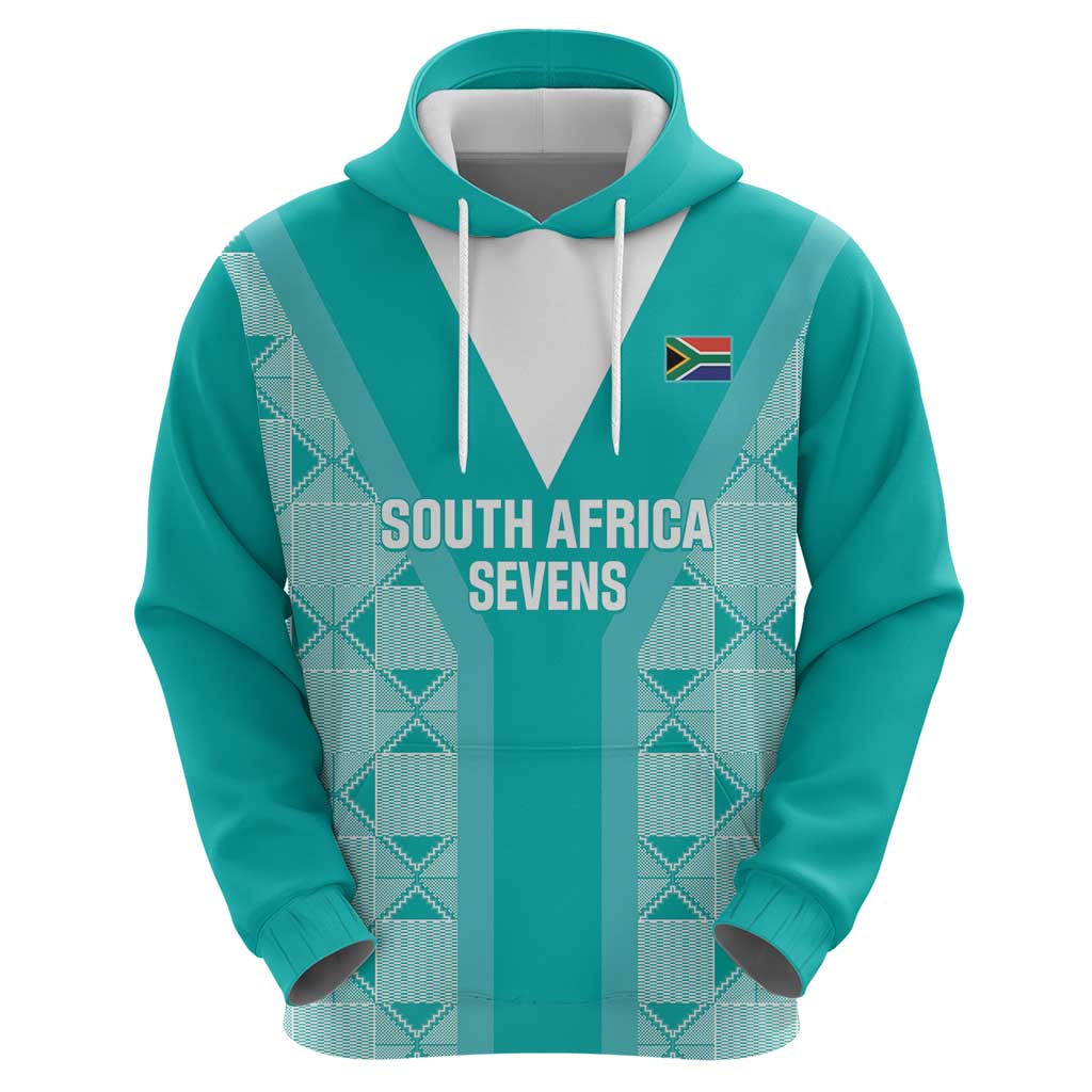 Custom South Africa Rugby Hoodie Go Champions Springboks - Teal Version LT14