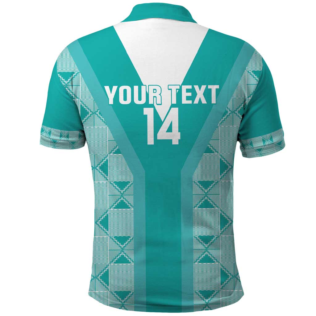 Custom South Africa Rugby Polo Shirt Go Champions Springboks - Teal Version LT14