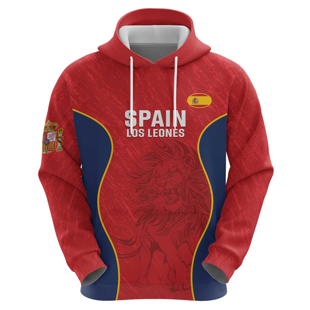 Custom Spain Rugby Hoodie Go Champions Lions LT14