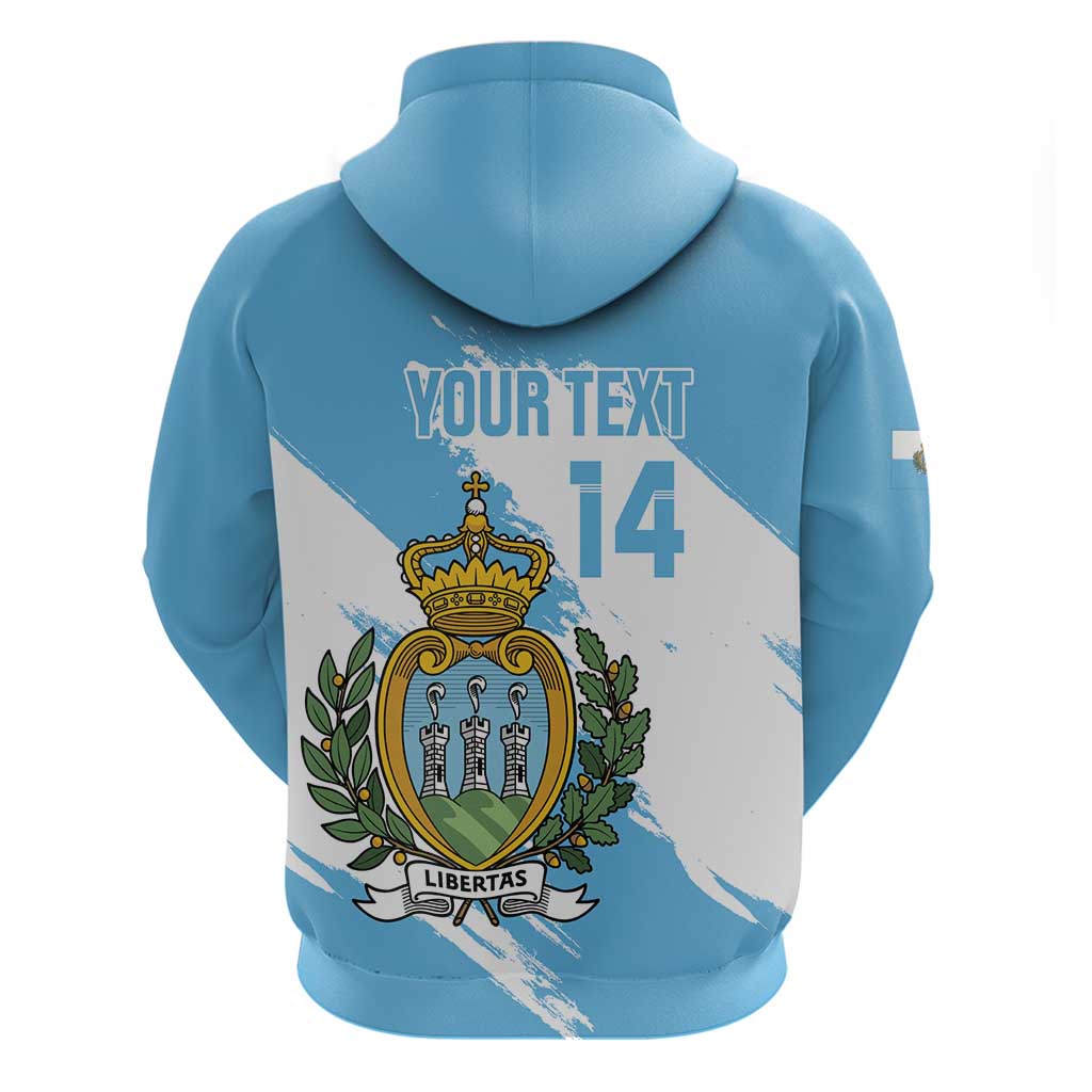 Custom San Marino Football Hoodie Come On La Serenissima LT14