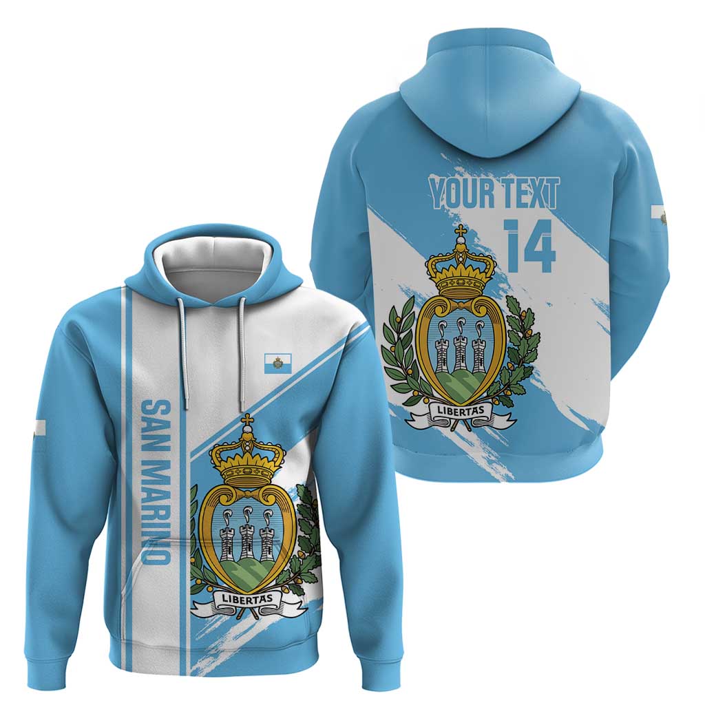 Custom San Marino Football Hoodie Come On La Serenissima LT14