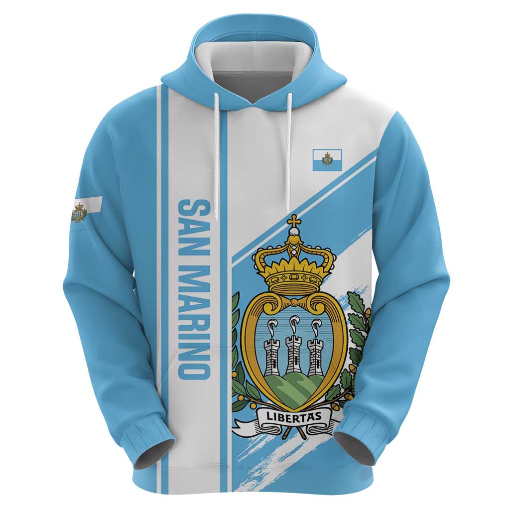 Custom San Marino Football Hoodie Come On La Serenissima LT14