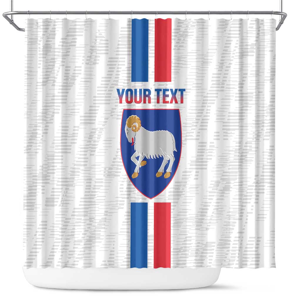 Custom Faroe Islands Football Shower Curtain Come On National Team LT14