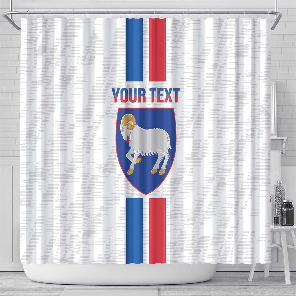 Custom Faroe Islands Football Shower Curtain Come On National Team LT14