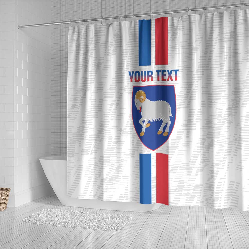 Custom Faroe Islands Football Shower Curtain Come On National Team LT14