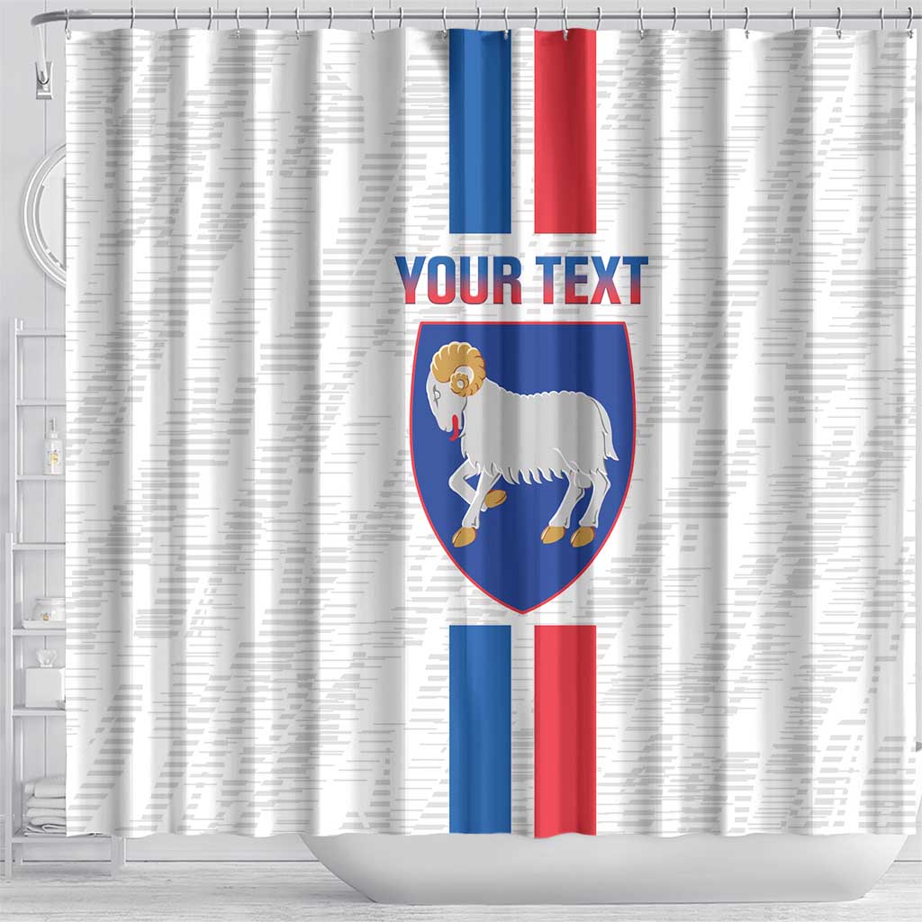 Custom Faroe Islands Football Shower Curtain Come On National Team LT14