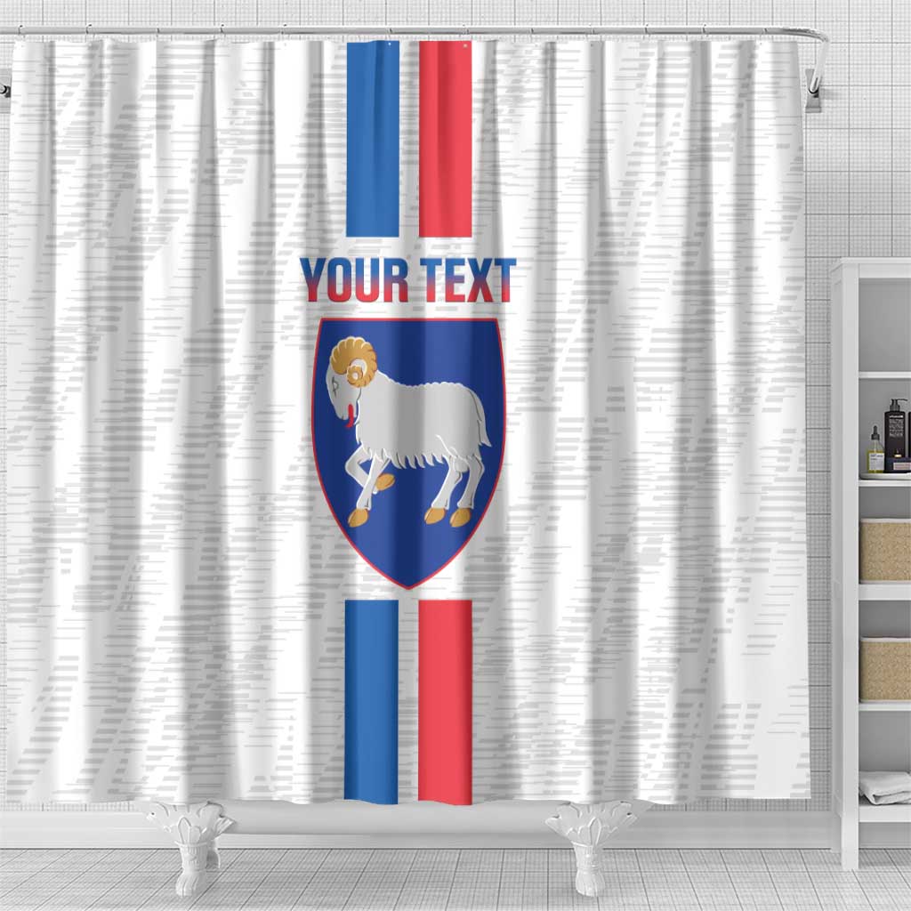 Custom Faroe Islands Football Shower Curtain Come On National Team LT14