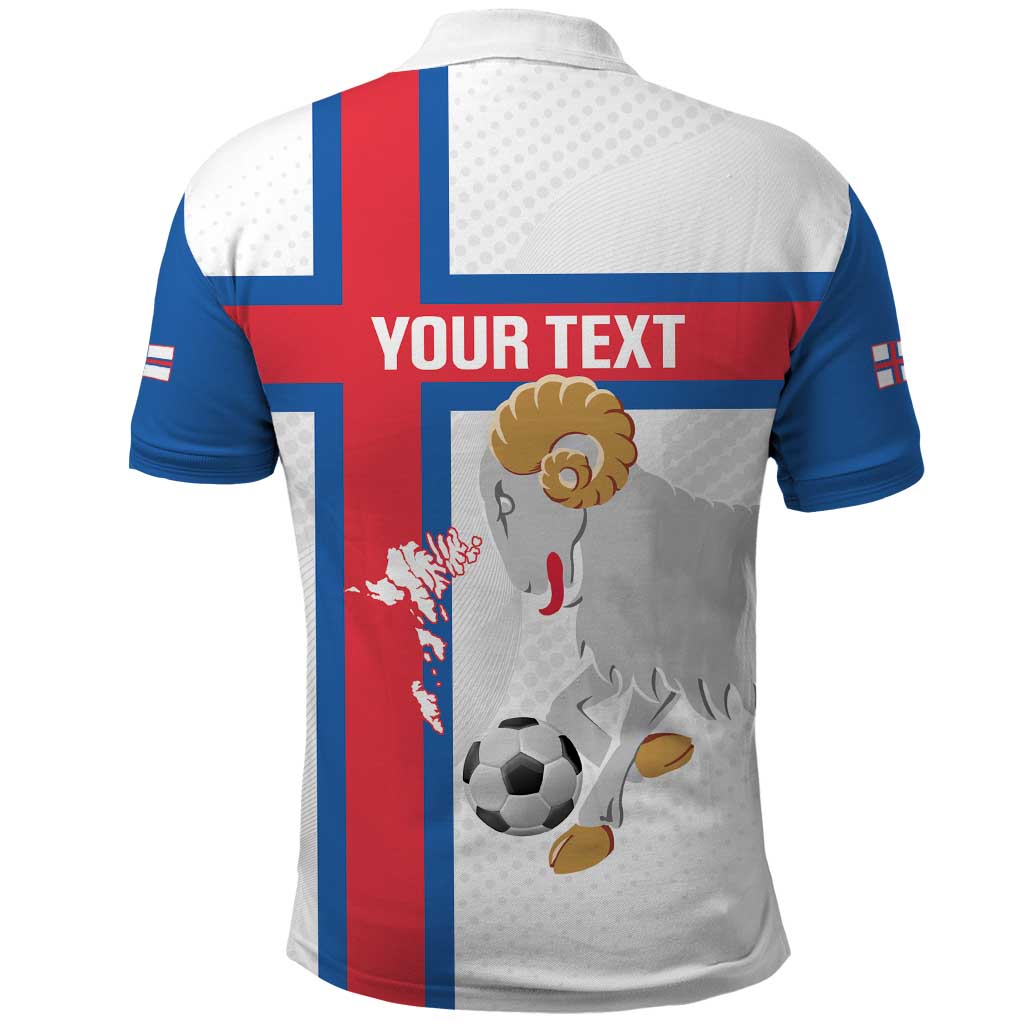 Custom Faroe Islands Football Polo Shirt Coat Of Arms Flag Style LT14