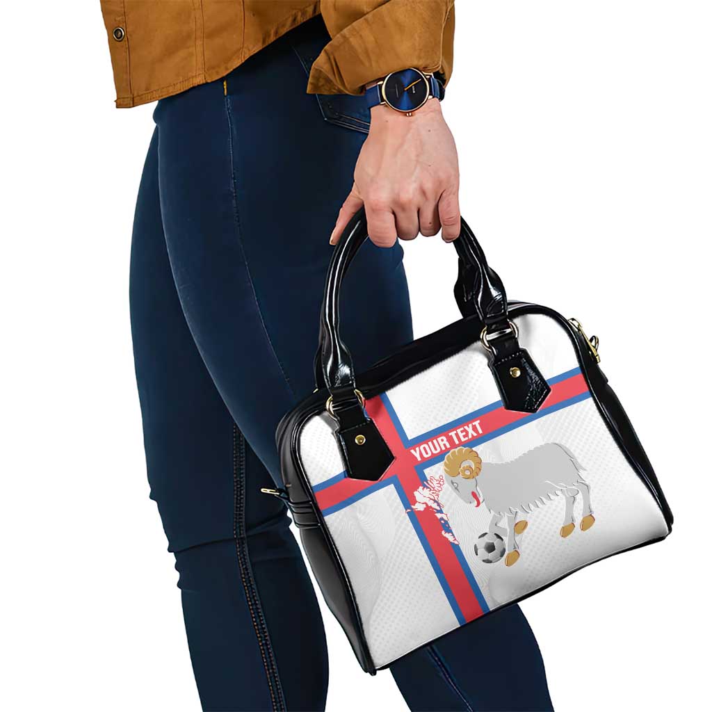Custom Faroe Islands Football Shoulder Handbag Coat Of Arms Flag Style LT14