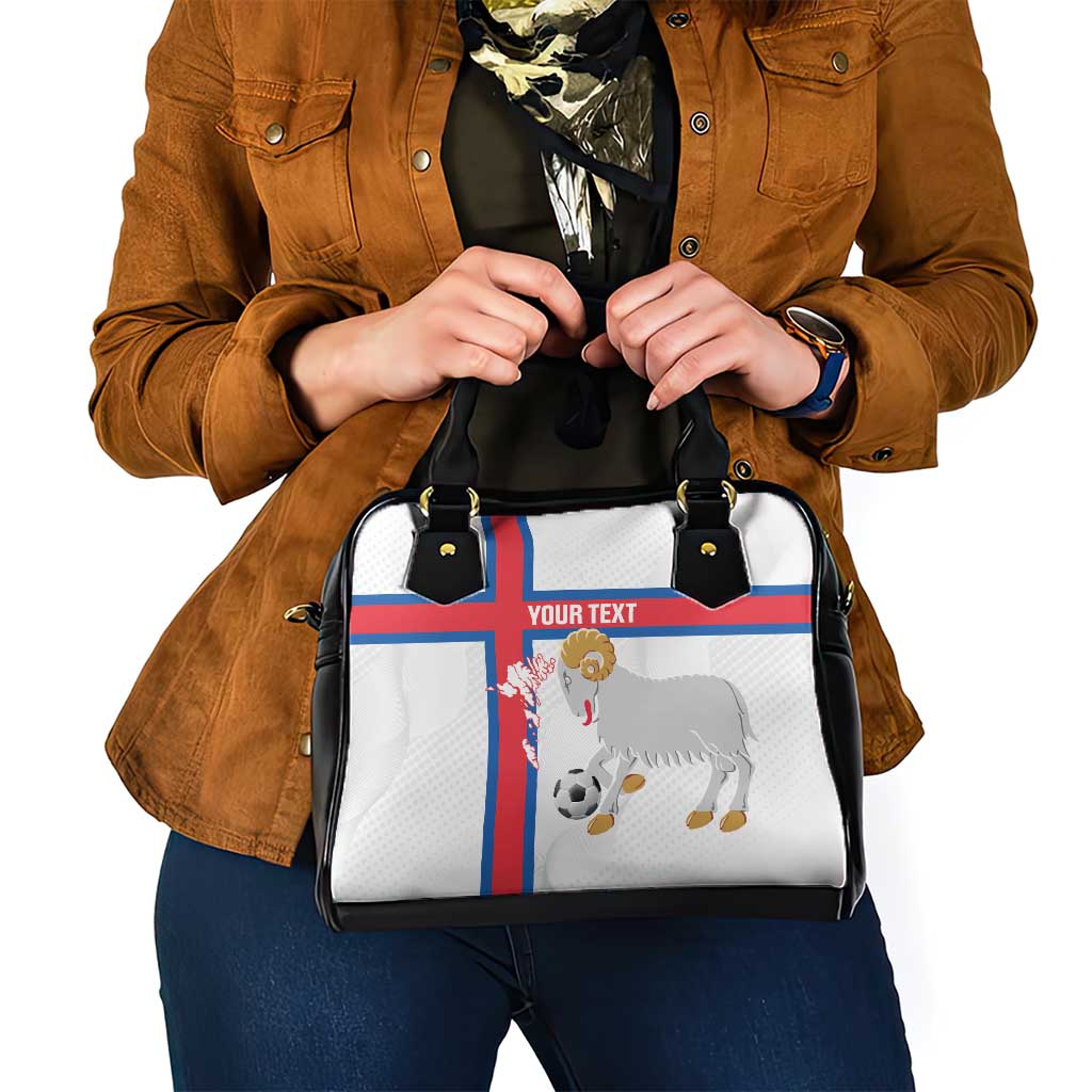 Custom Faroe Islands Football Shoulder Handbag Coat Of Arms Flag Style LT14
