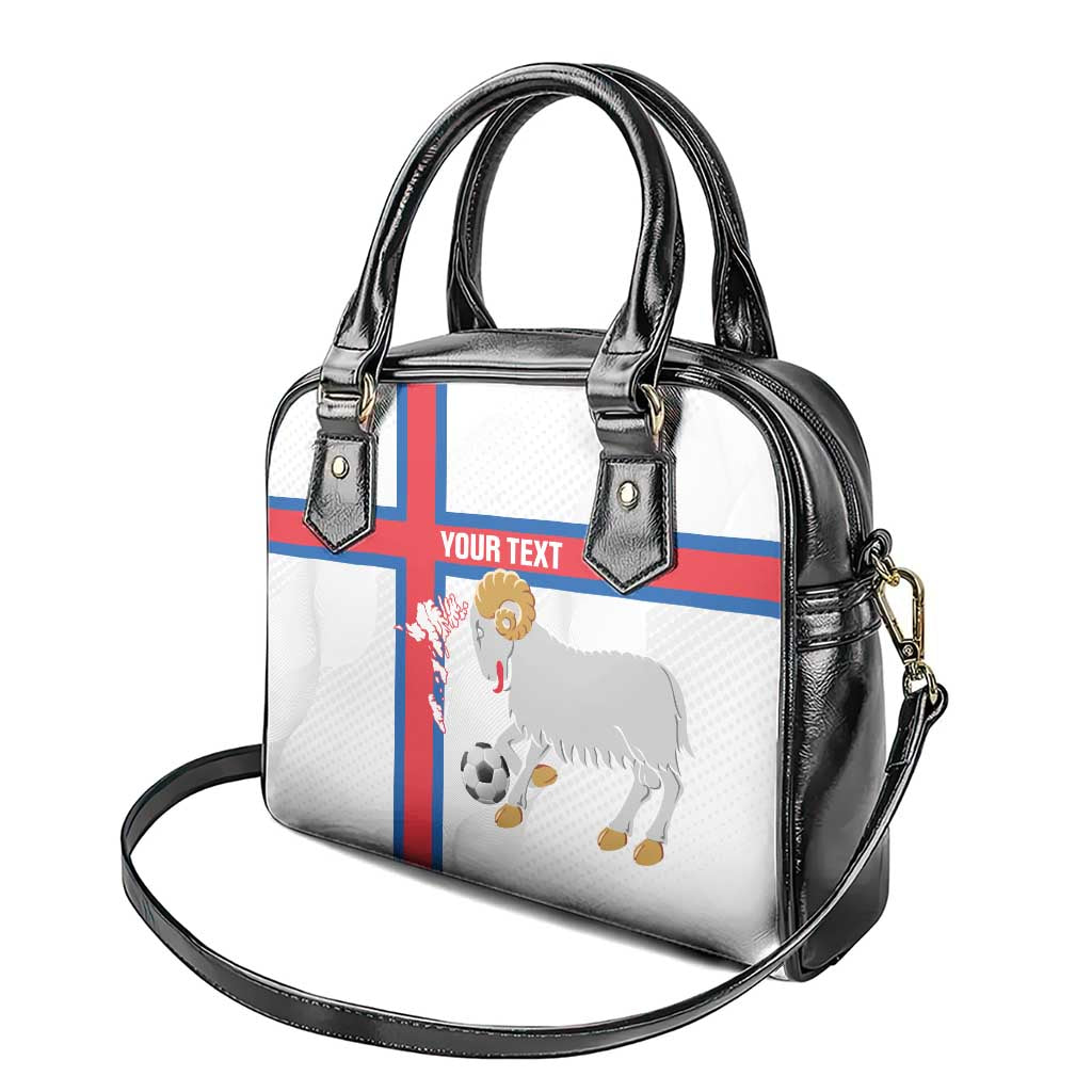 Custom Faroe Islands Football Shoulder Handbag Coat Of Arms Flag Style LT14