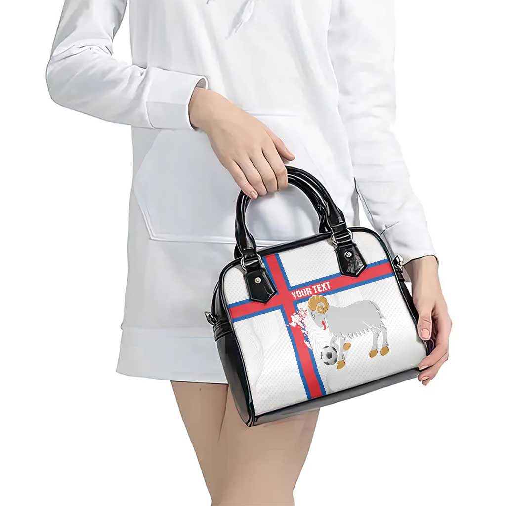 Custom Faroe Islands Football Shoulder Handbag Coat Of Arms Flag Style LT14