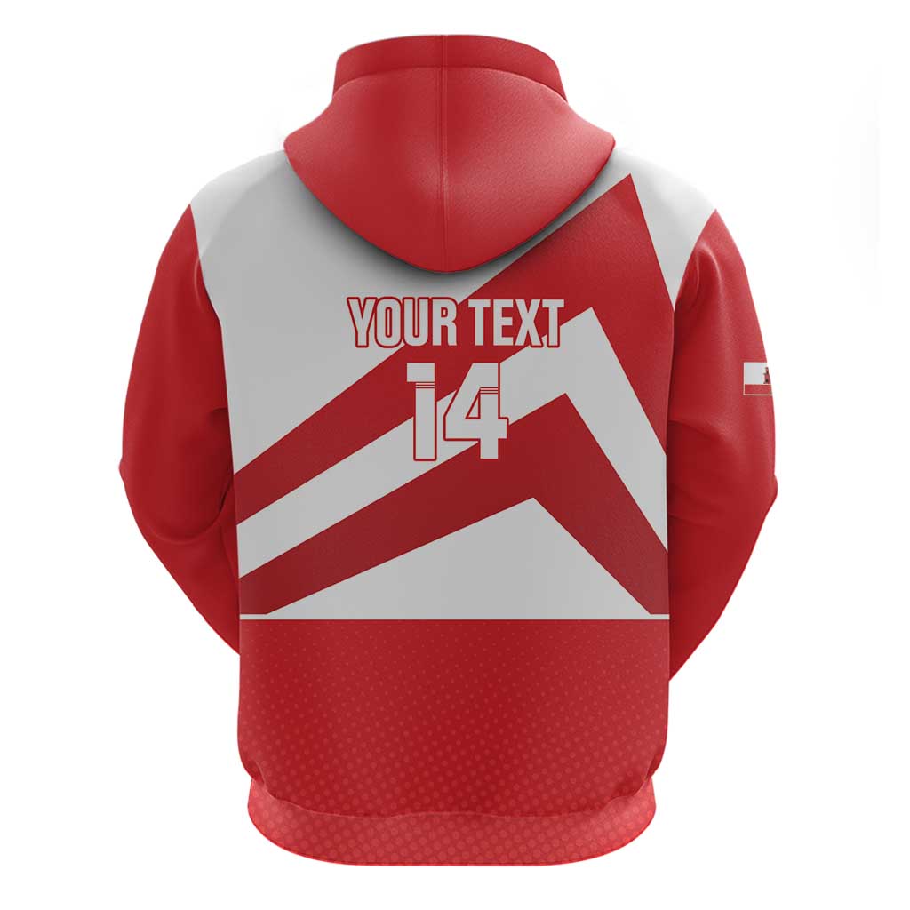 Custom Gibraltar Football Hoodie Castle And Key Sporty Style LT14