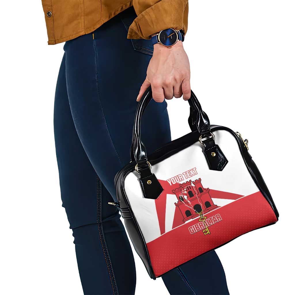 Custom Gibraltar Football Shoulder Handbag Castle And Key Sporty Style LT14