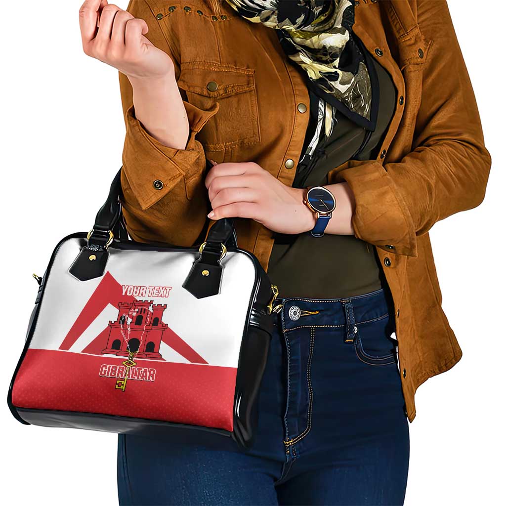 Custom Gibraltar Football Shoulder Handbag Castle And Key Sporty Style LT14