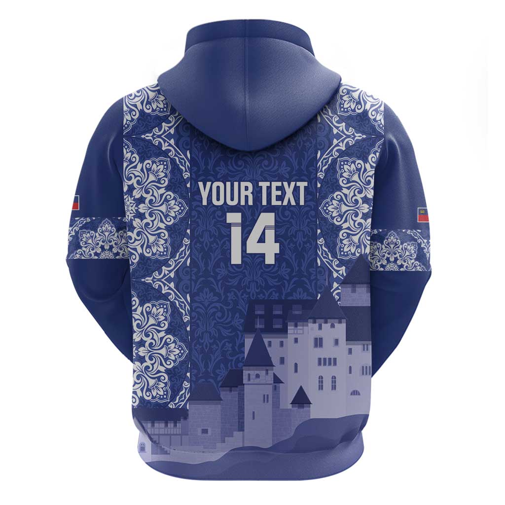 Custom Liechtenstein Football Hoodie Go Blue-Reds Gutenberg Castle LT14