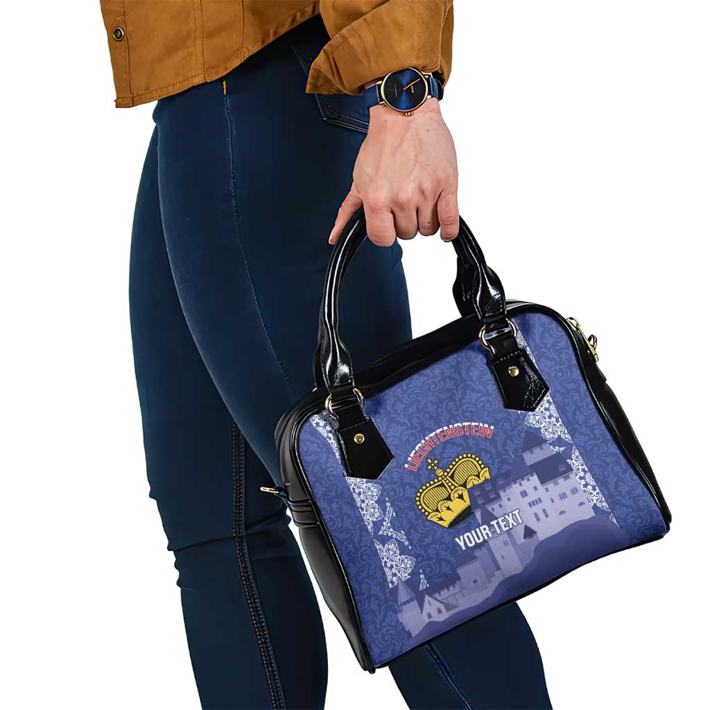Custom Liechtenstein Football Shoulder Handbag Go Blue-Reds Gutenberg Castle LT14