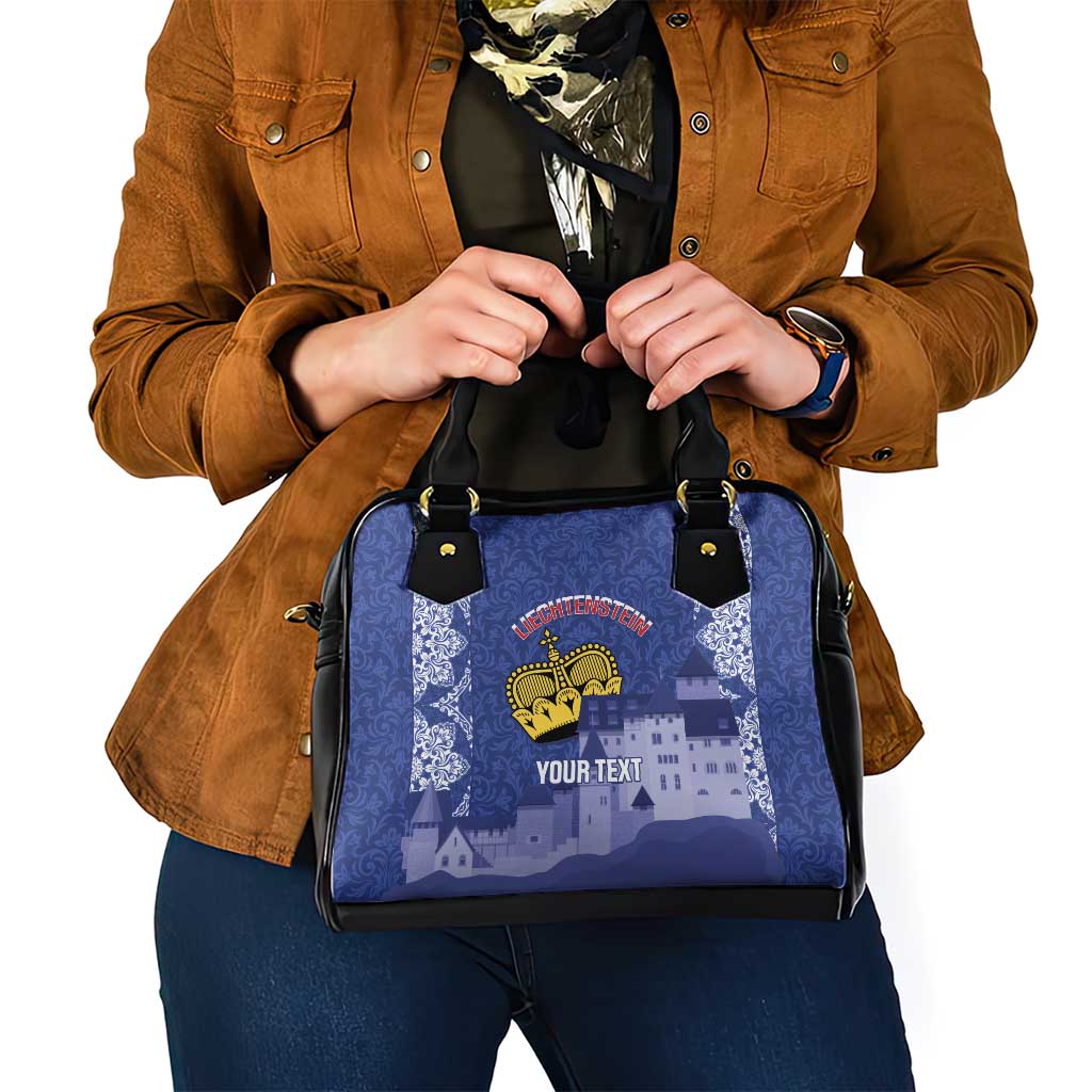 Custom Liechtenstein Football Shoulder Handbag Go Blue-Reds Gutenberg Castle LT14