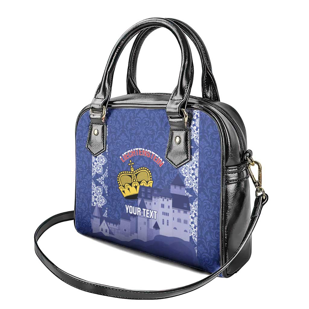 Custom Liechtenstein Football Shoulder Handbag Go Blue-Reds Gutenberg Castle LT14