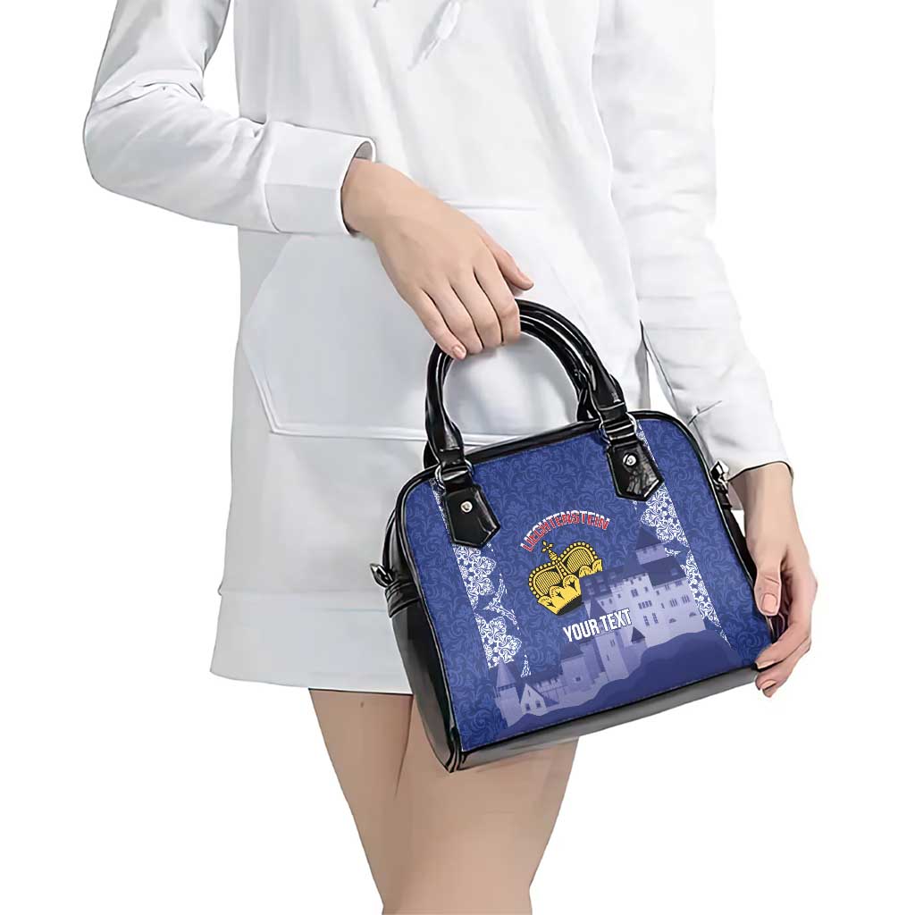 Custom Liechtenstein Football Shoulder Handbag Go Blue-Reds Gutenberg Castle LT14