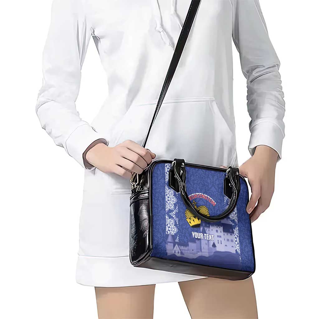 Custom Liechtenstein Football Shoulder Handbag Go Blue-Reds Gutenberg Castle LT14