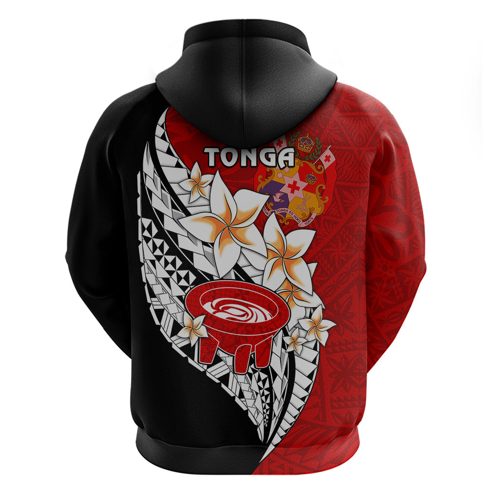 Tonga Kava Bowl Hoodie Togan Kupesi Ngatu Pattern Black LT14