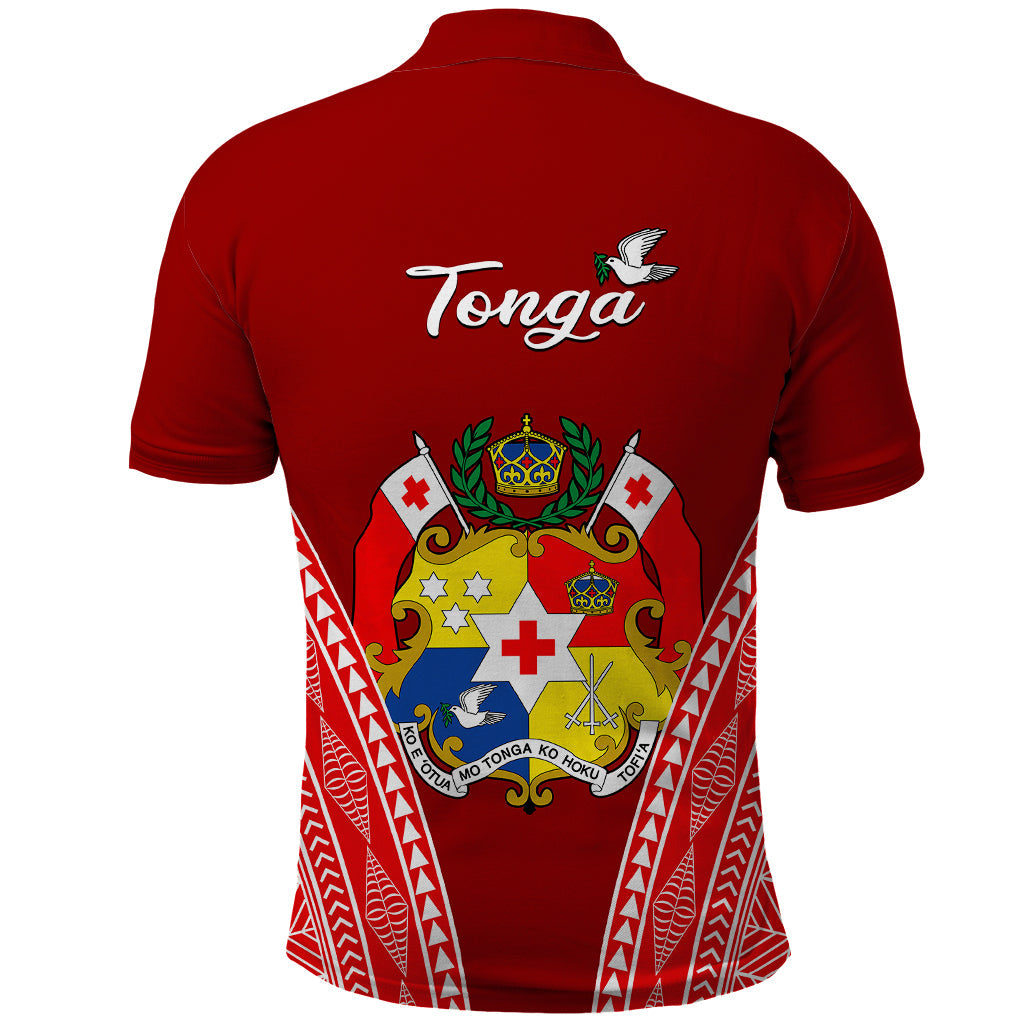 Tonga Heilala Flowers Polo Shirt Tongan Ngatu White Special Verison LT14