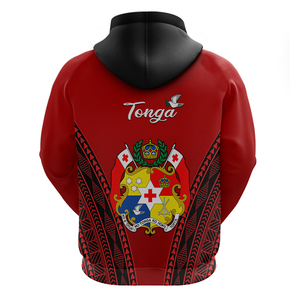 Tonga Heilala Flowers Hoodie Tongan Ngatu Black Special Verison LT14