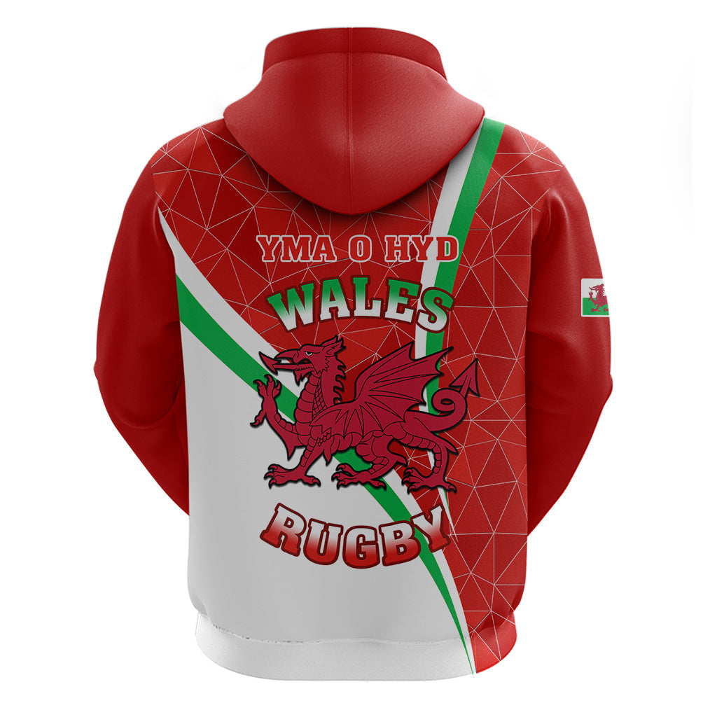 Wales Rugby Hoodie 2023 World Cup Cymru Curve Style LT14
