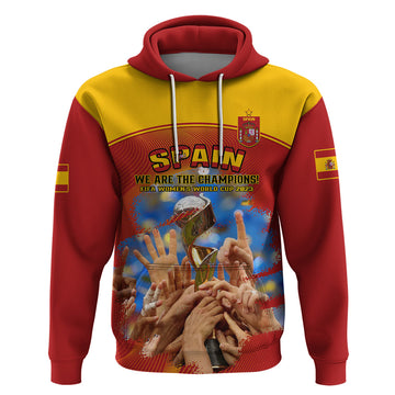 Spain Football Hoodie 2023 World Cup Champions Proud Of Our Girls LT14