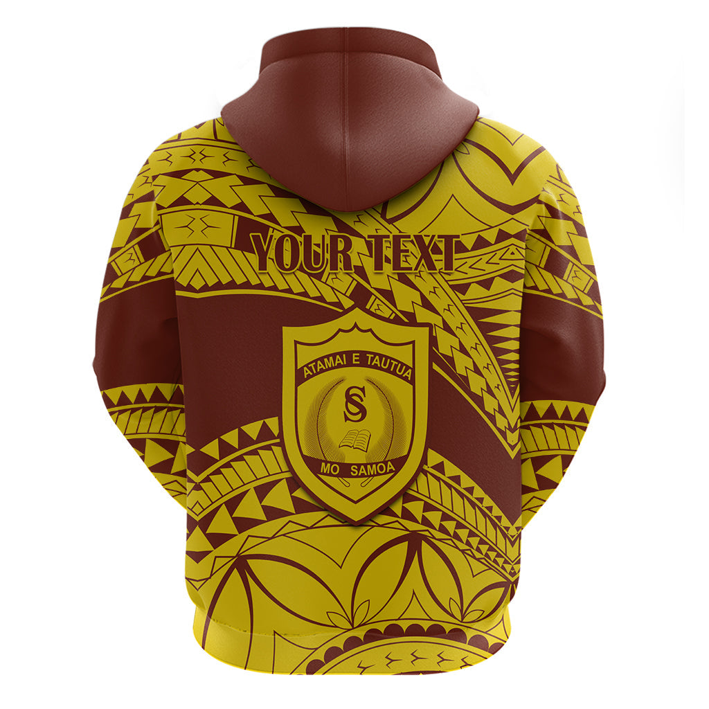 Personalised Samoa College Hoodie Samoan Pattern LT14