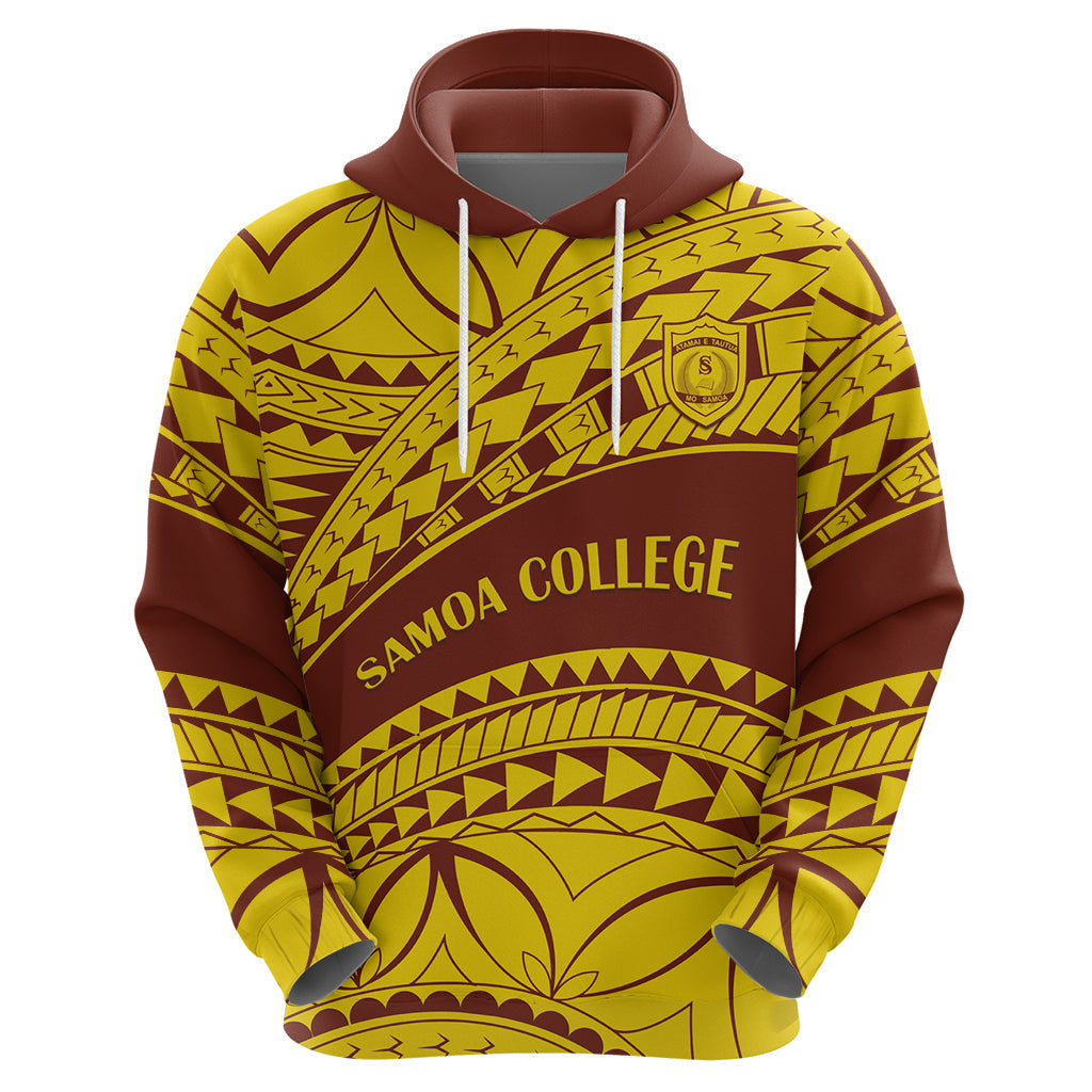 Personalised Samoa College Hoodie Samoan Pattern LT14