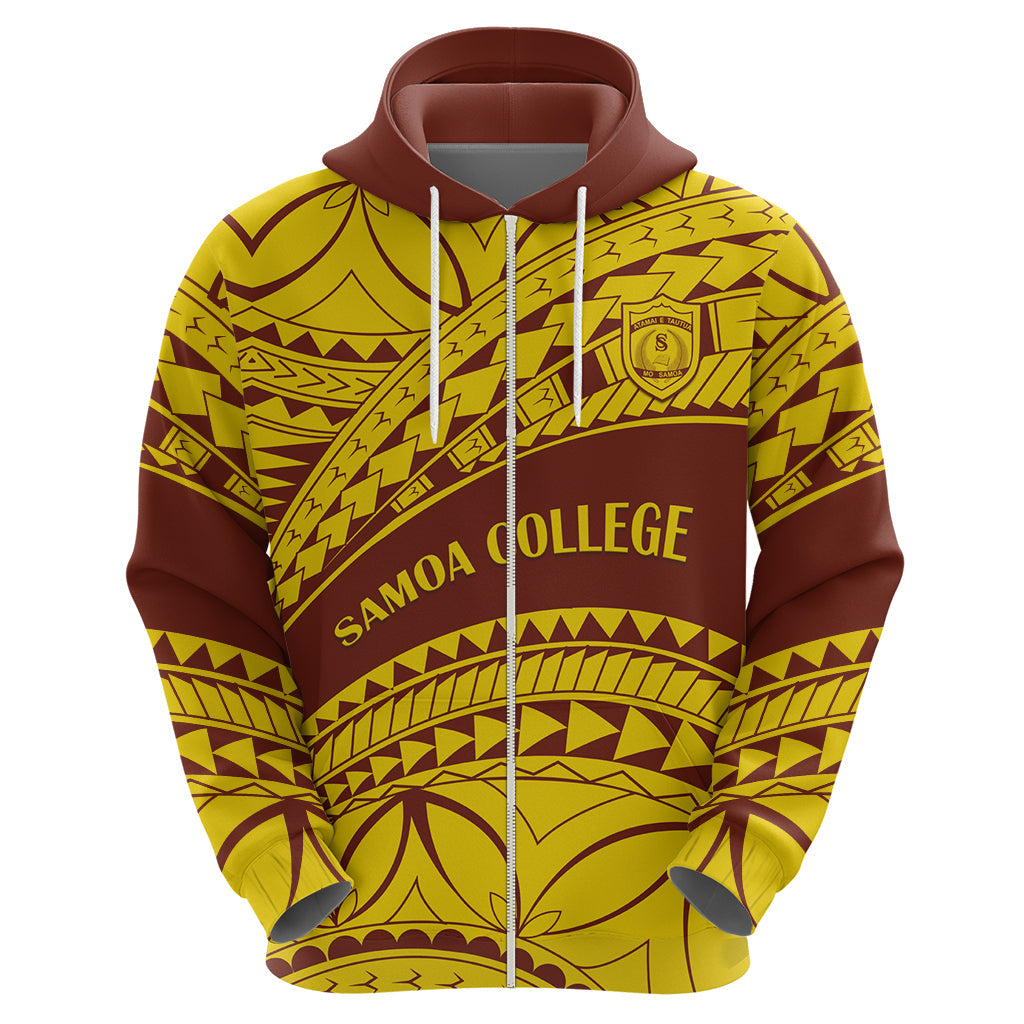 Personalised Samoa College Hoodie Samoan Pattern LT14