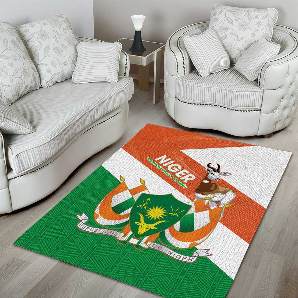 Afro Niger Area Rug Dama Gazelle African Pattern - Republic Day LT14