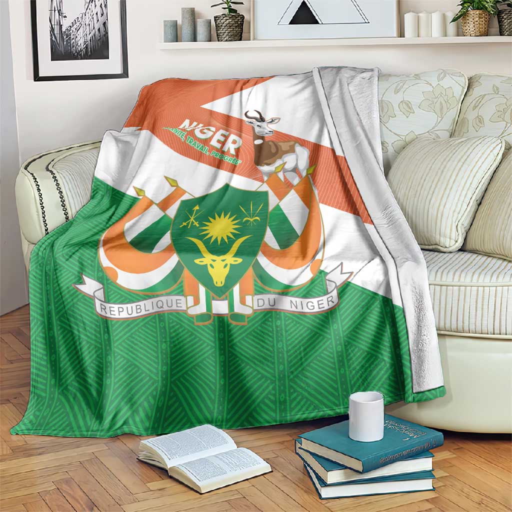Afro Niger Blanket Dama Gazelle African Pattern - Republic Day LT14
