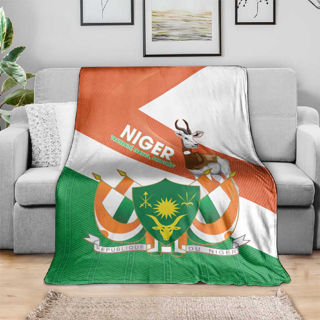 Afro Niger Blanket Dama Gazelle African Pattern - Republic Day LT14
