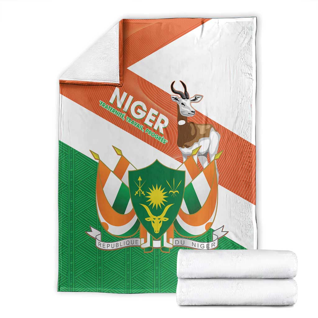 Afro Niger Blanket Dama Gazelle African Pattern - Republic Day LT14