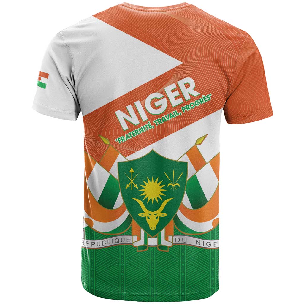 Afro Niger T shirt Dama Gazelle African Pattern - Republic Day LT14