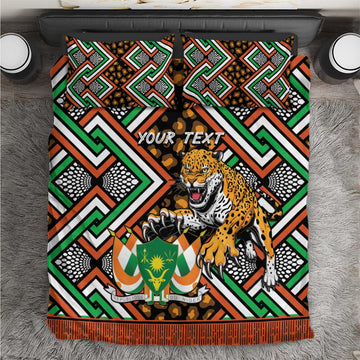 Personalized Afro Niger Bedding Set Leopard Ankara African Pattern LT14