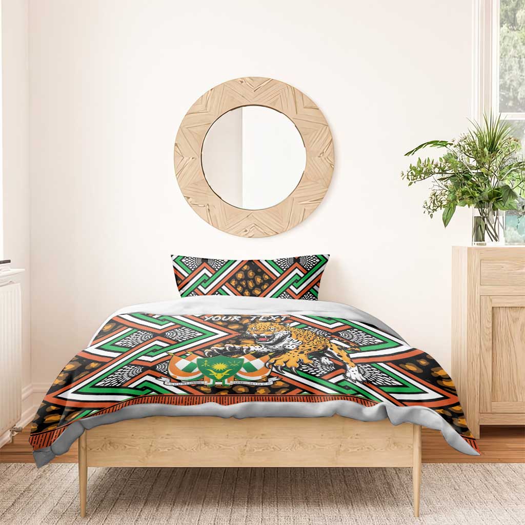 Personalized Afro Niger Bedding Set Leopard Ankara African Pattern LT14