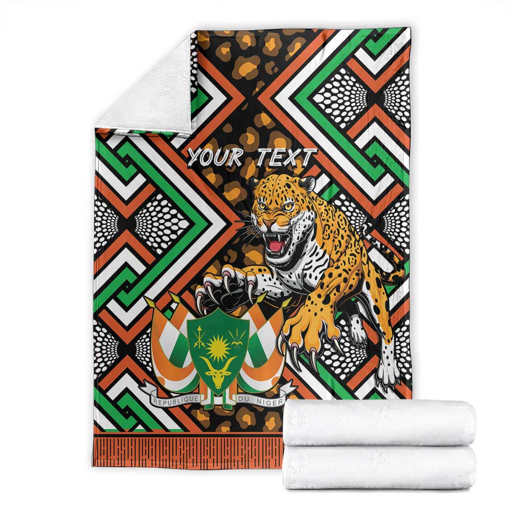 Personalized Afro Niger Blanket Leopard Ankara African Pattern LT14