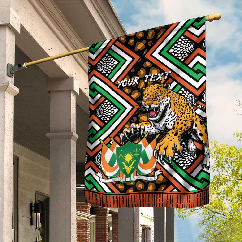 Personalized Afro Niger Garden Flag Leopard Ankara African Pattern LT14