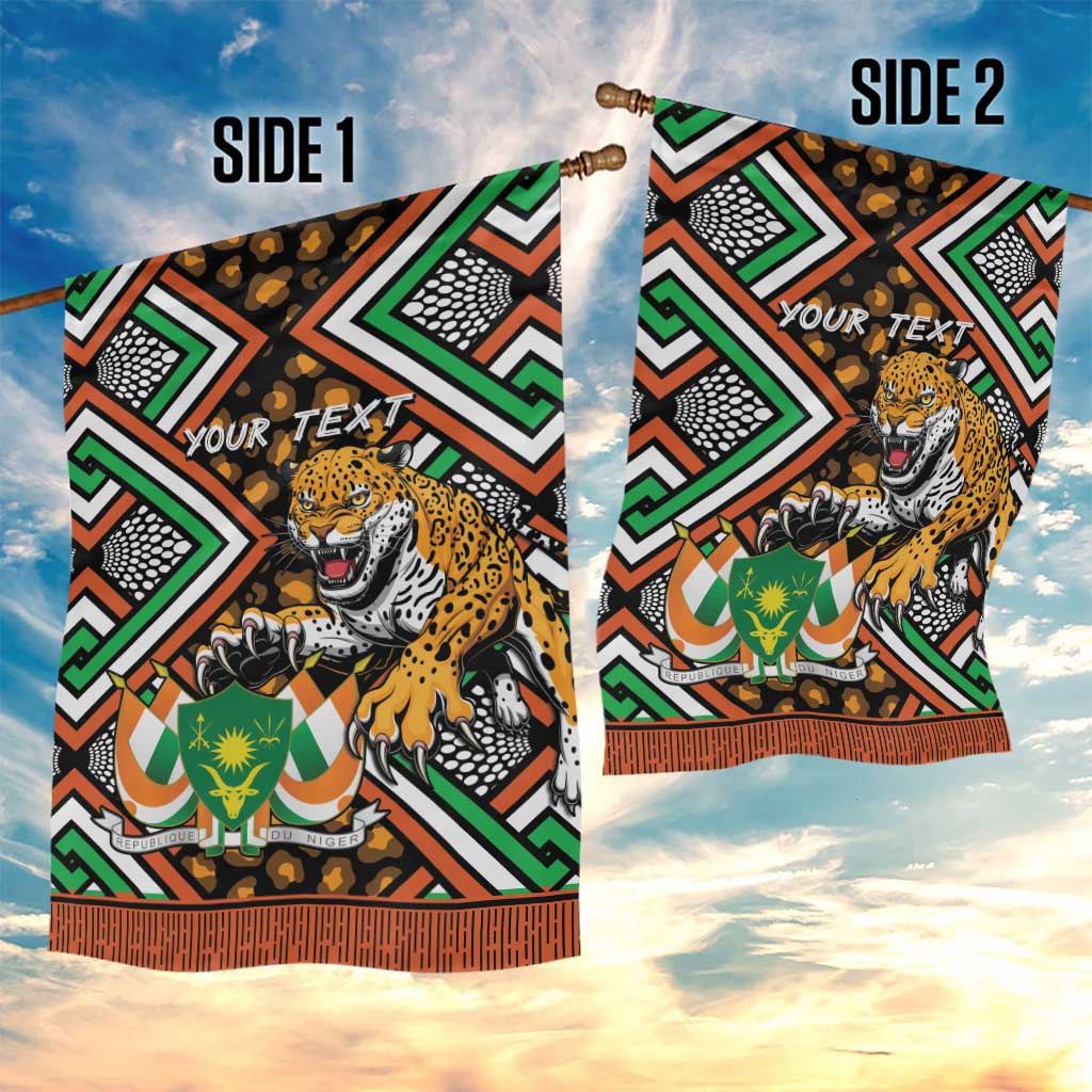 Personalized Afro Niger Garden Flag Leopard Ankara African Pattern LT14
