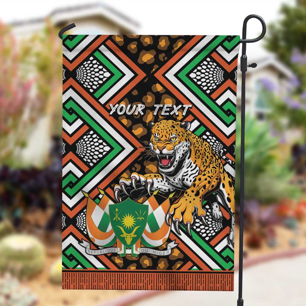 Personalized Afro Niger Garden Flag Leopard Ankara African Pattern LT14