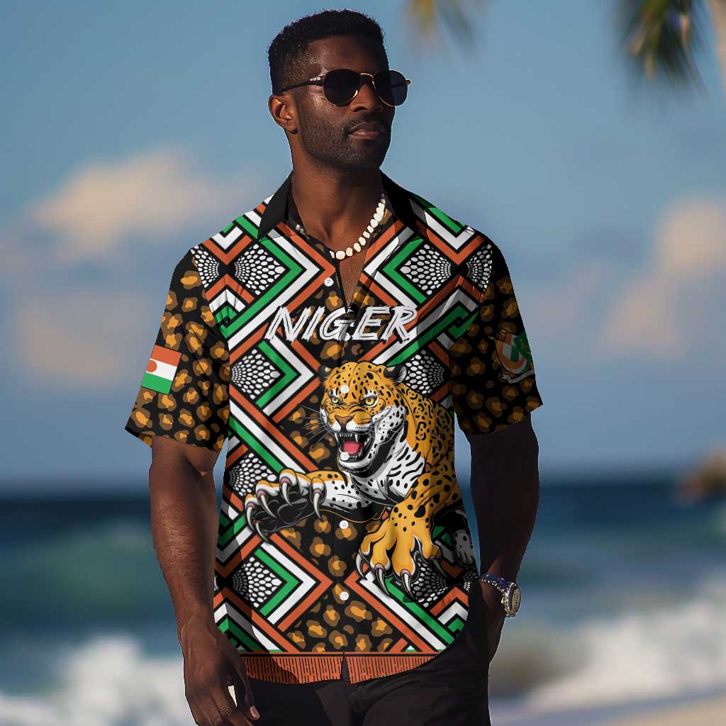 Personalized Afro Niger Hawaiian Shirt Leopard Ankara African Pattern LT14