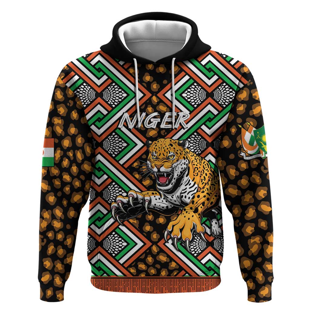 Personalized Niger Hoodie Leopard Ankara African Pattern LT14